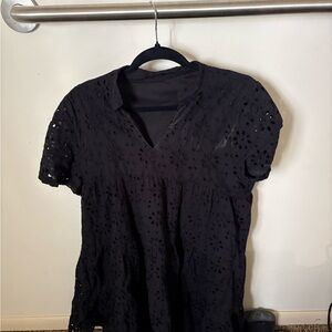 Black Eyelet Women’s Dress